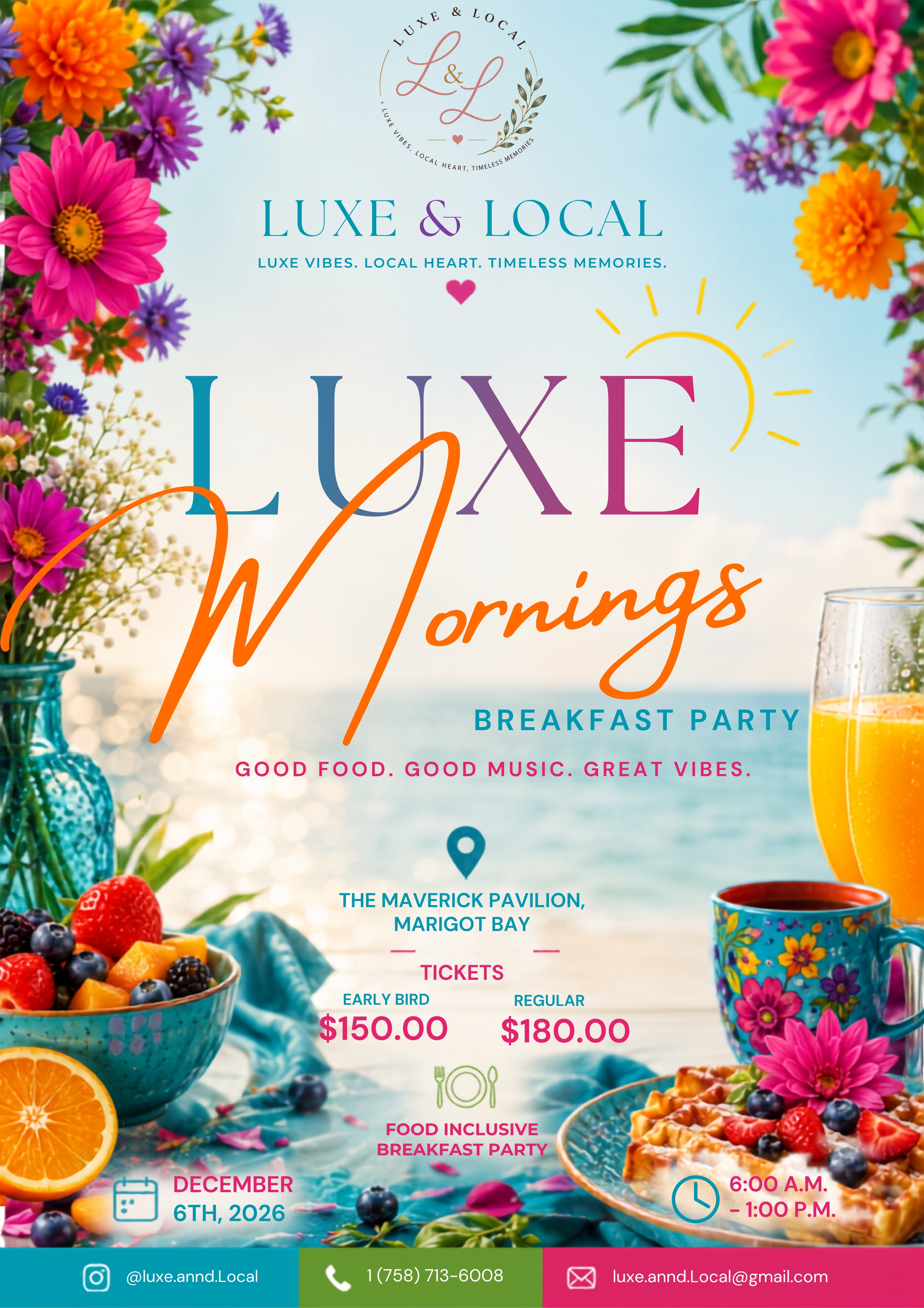 LUXE MORNINGS BREAKFAST PARTY