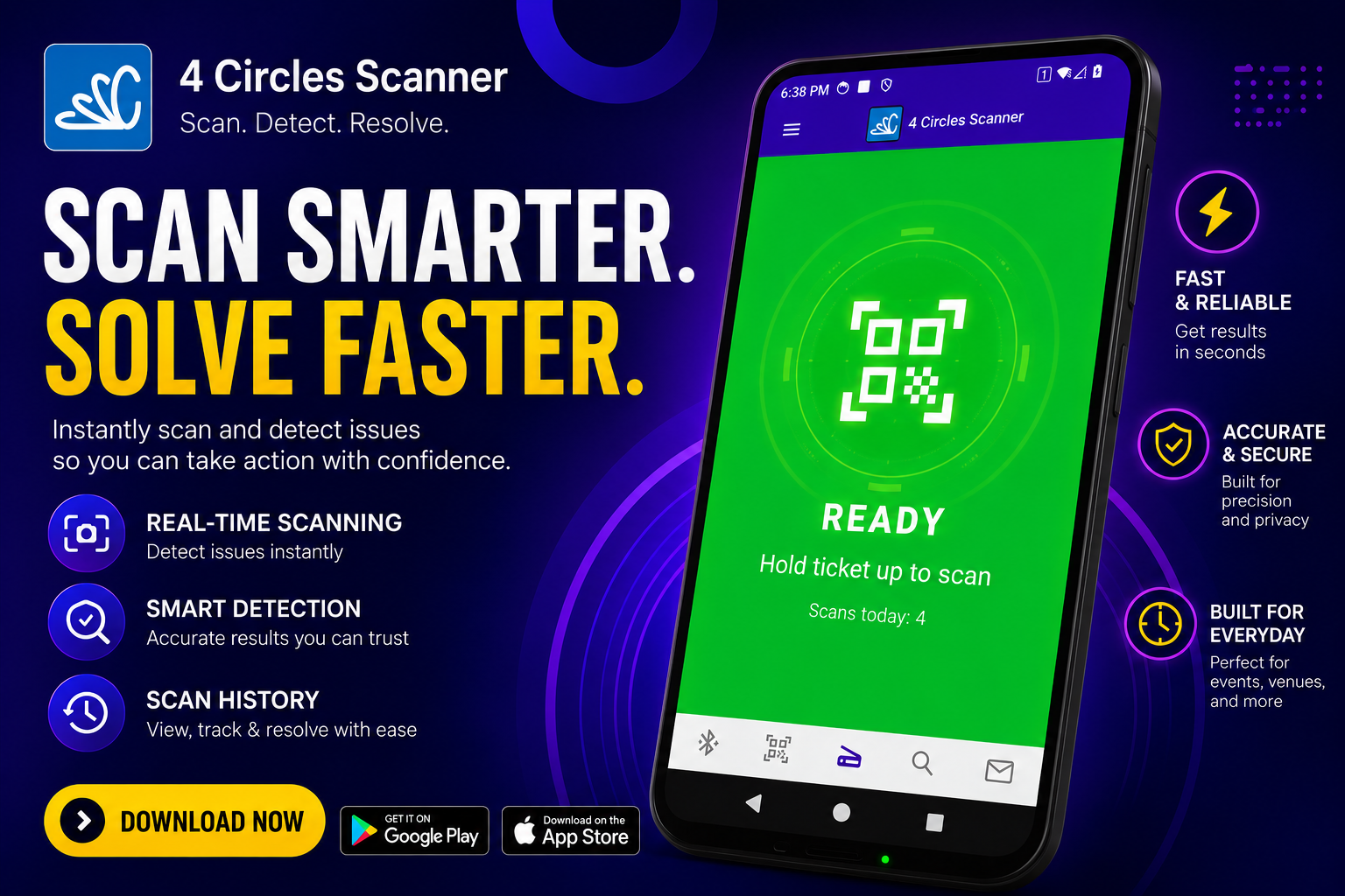 Introducing the 4 Circles Ticket Scanning App